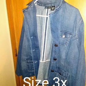 Plus size jean jacket